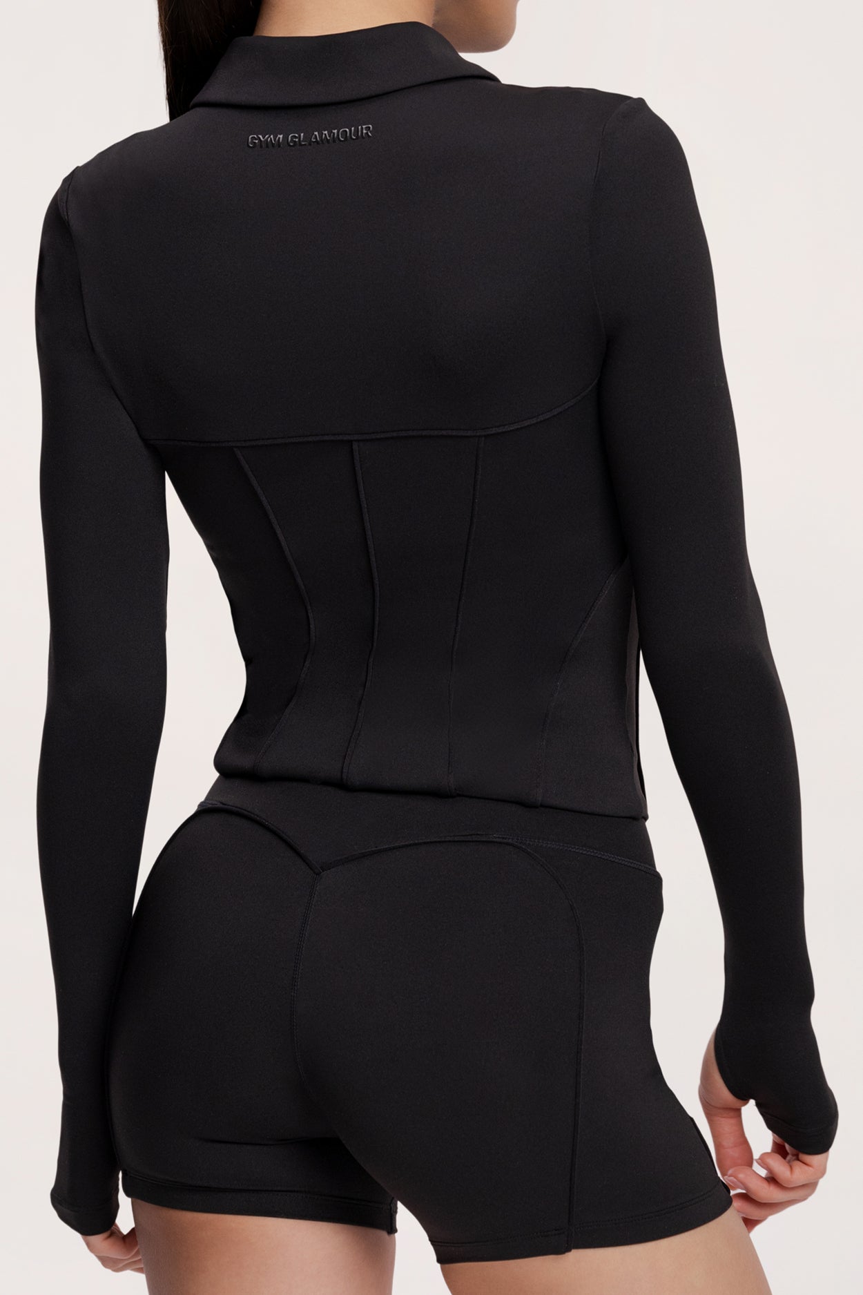 Mikina na zip pilates era black