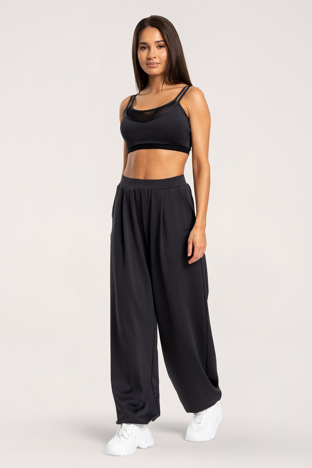 Kalhoty wide UN1FORM black