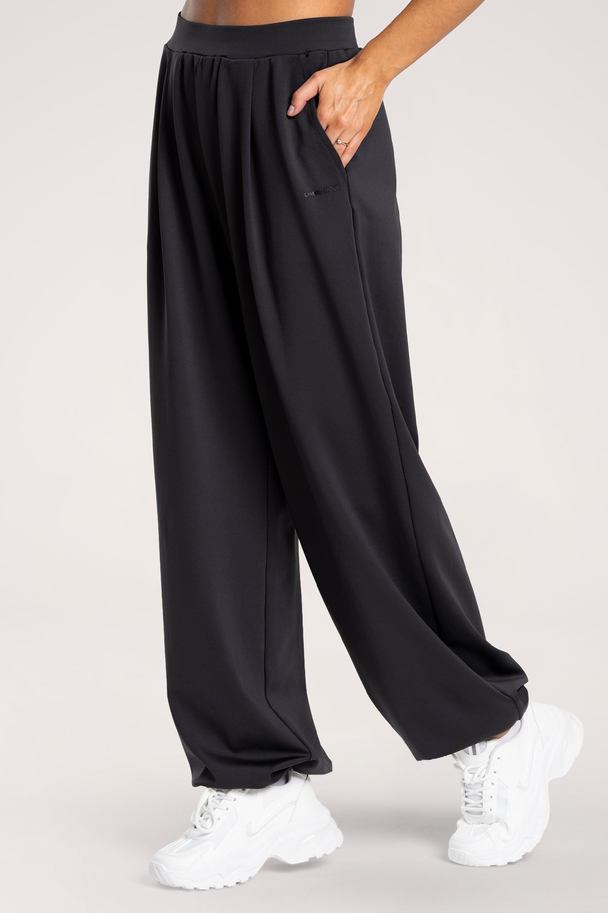 Kalhoty wide UN1FORM black