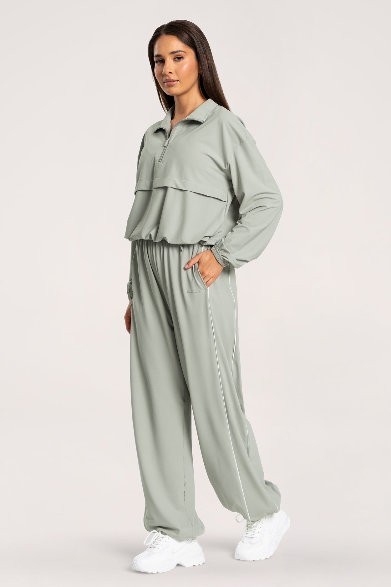 Mikina Slick UN1FORM olive grey