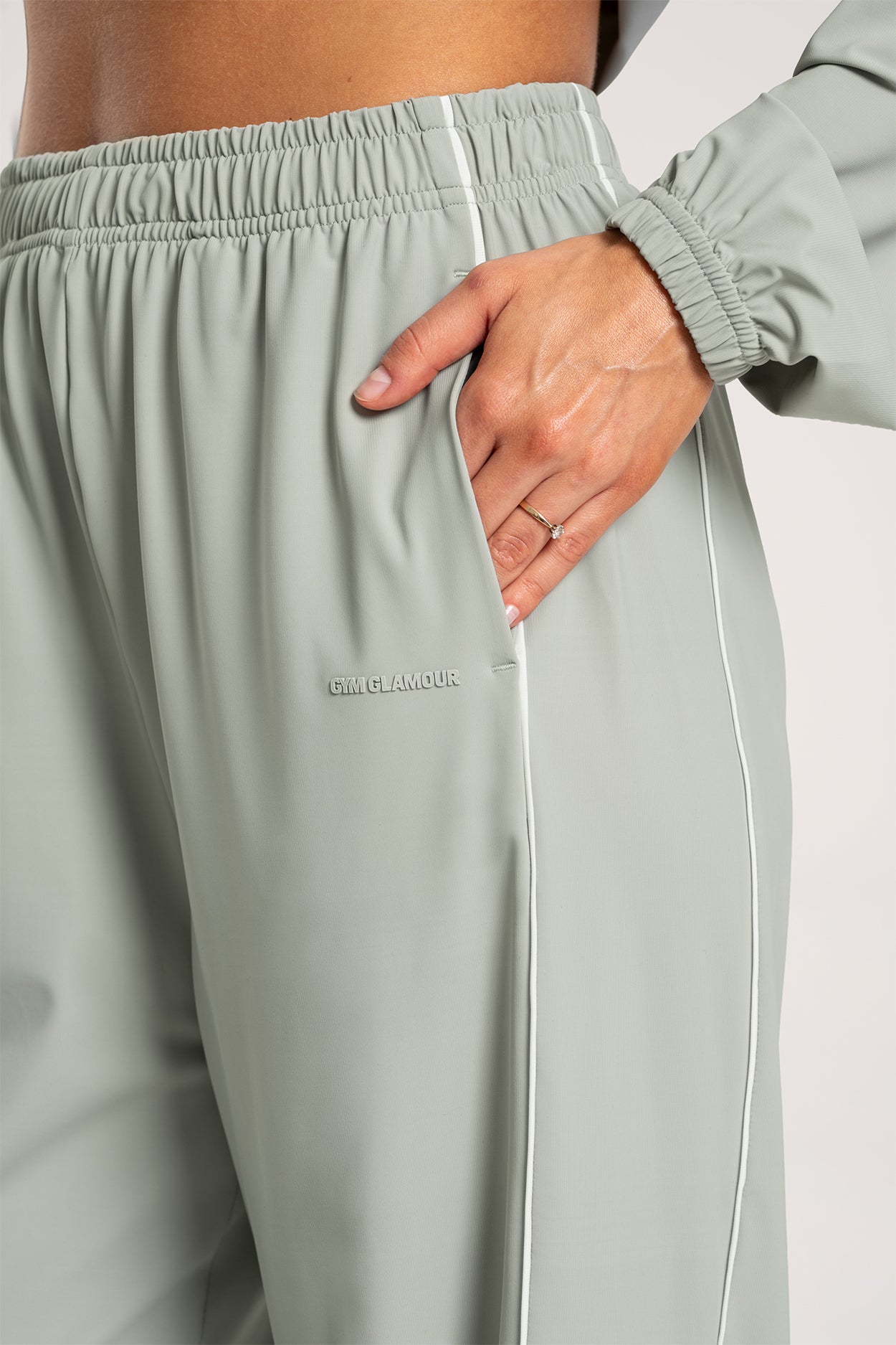 Kalhoty Slick UN1FORM olive grey