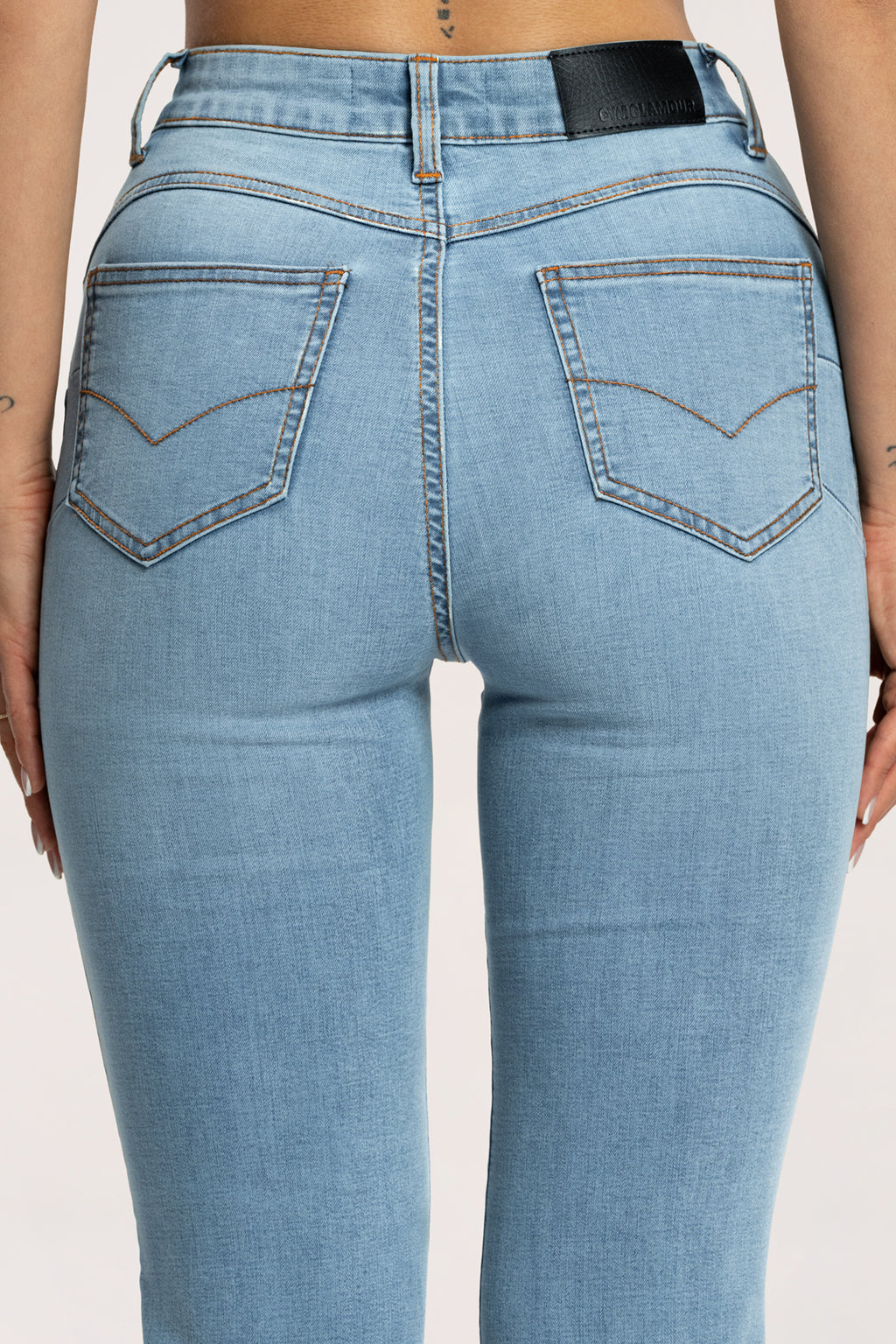 Džíny zvony long perfect slim light blue