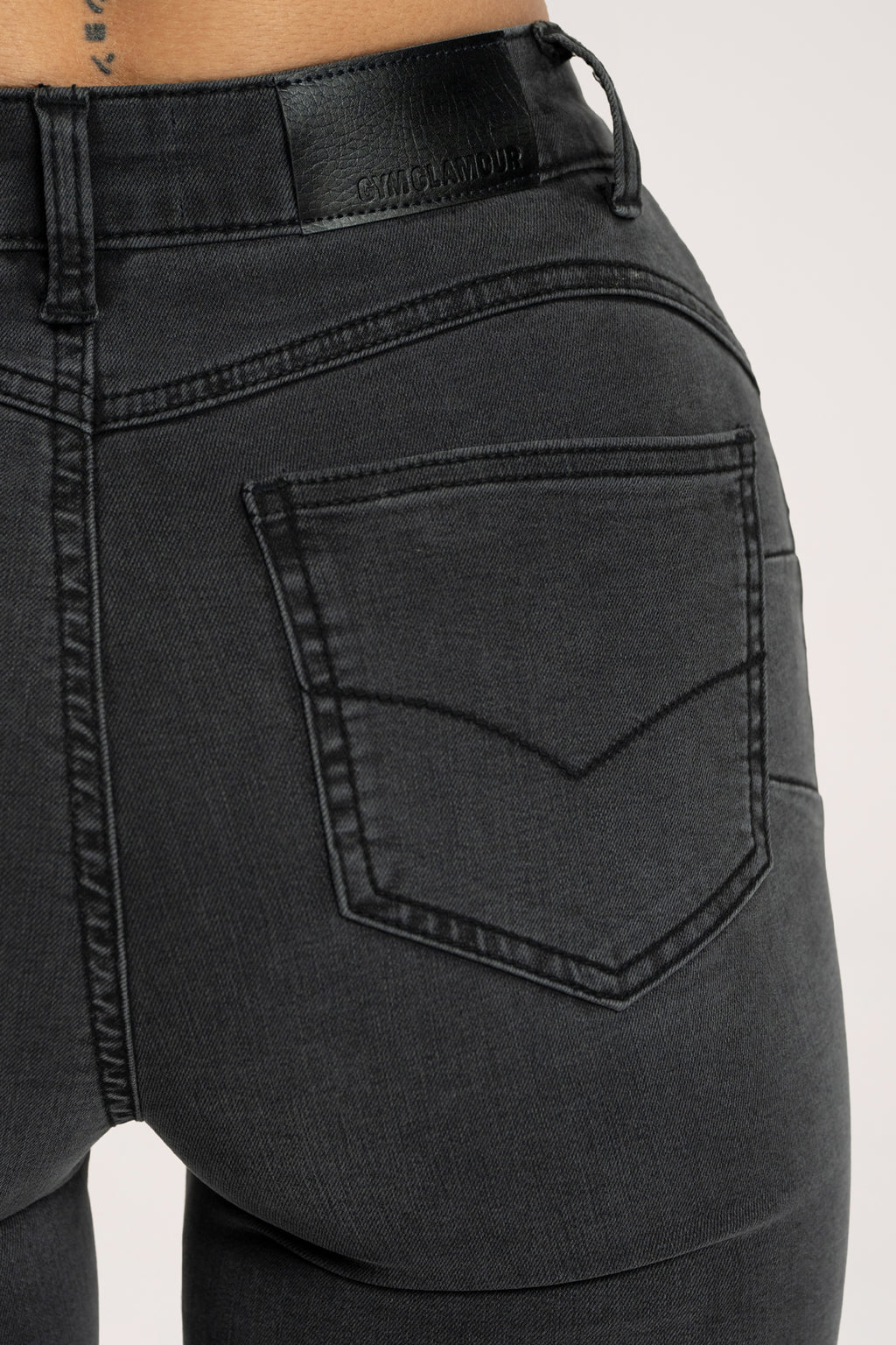 Džíny zvony long perfect slim black