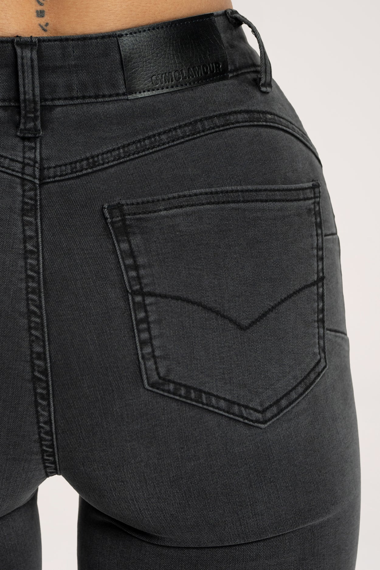 Džíny zvony long perfect slim black