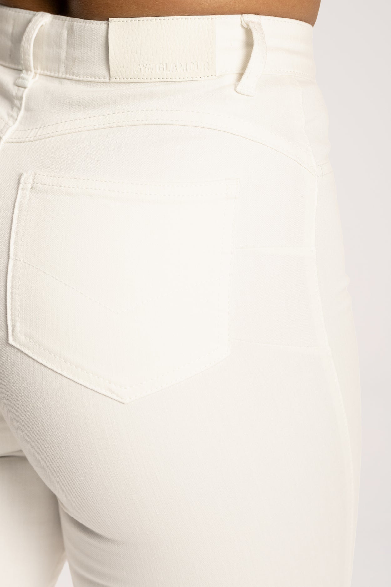 Džíny zvony perfect slim off white