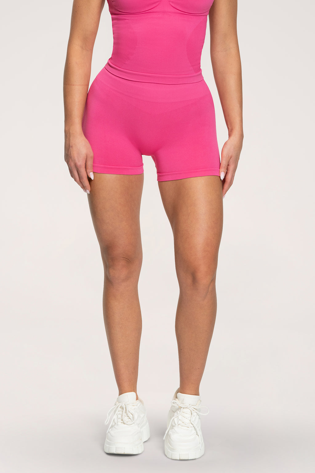 Šortky Fake BBL hot pink