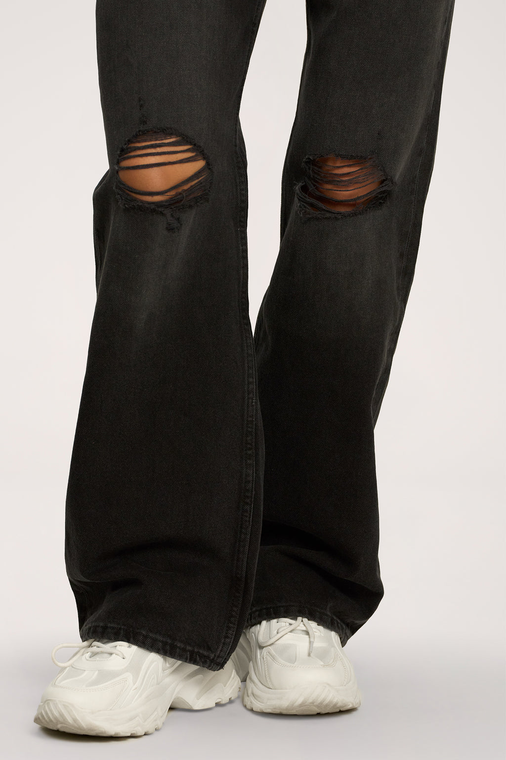 Džíny wide relaxed black