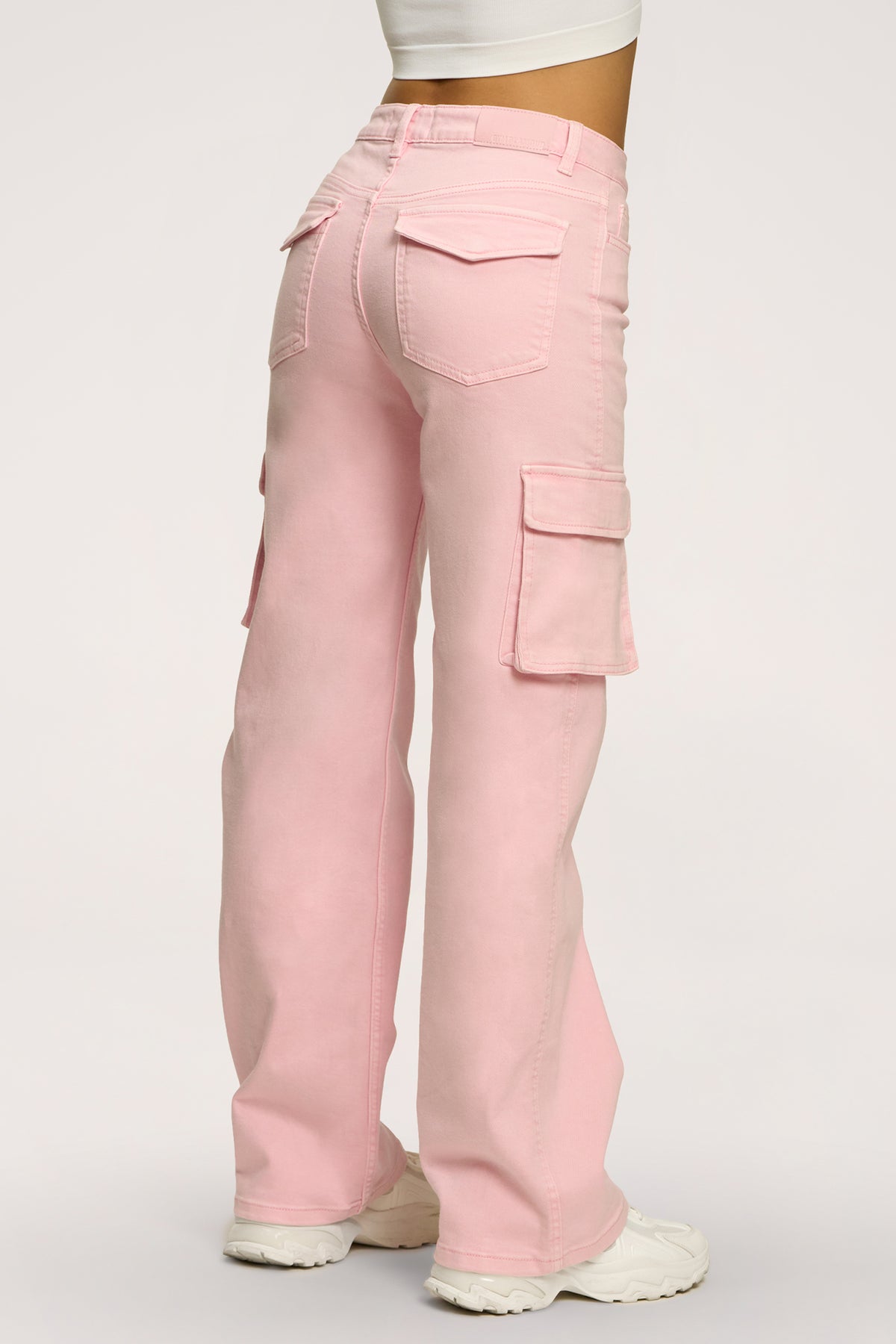 Džíny cargo light pink