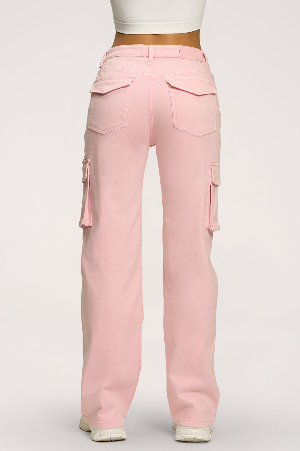 Džíny cargo light pink