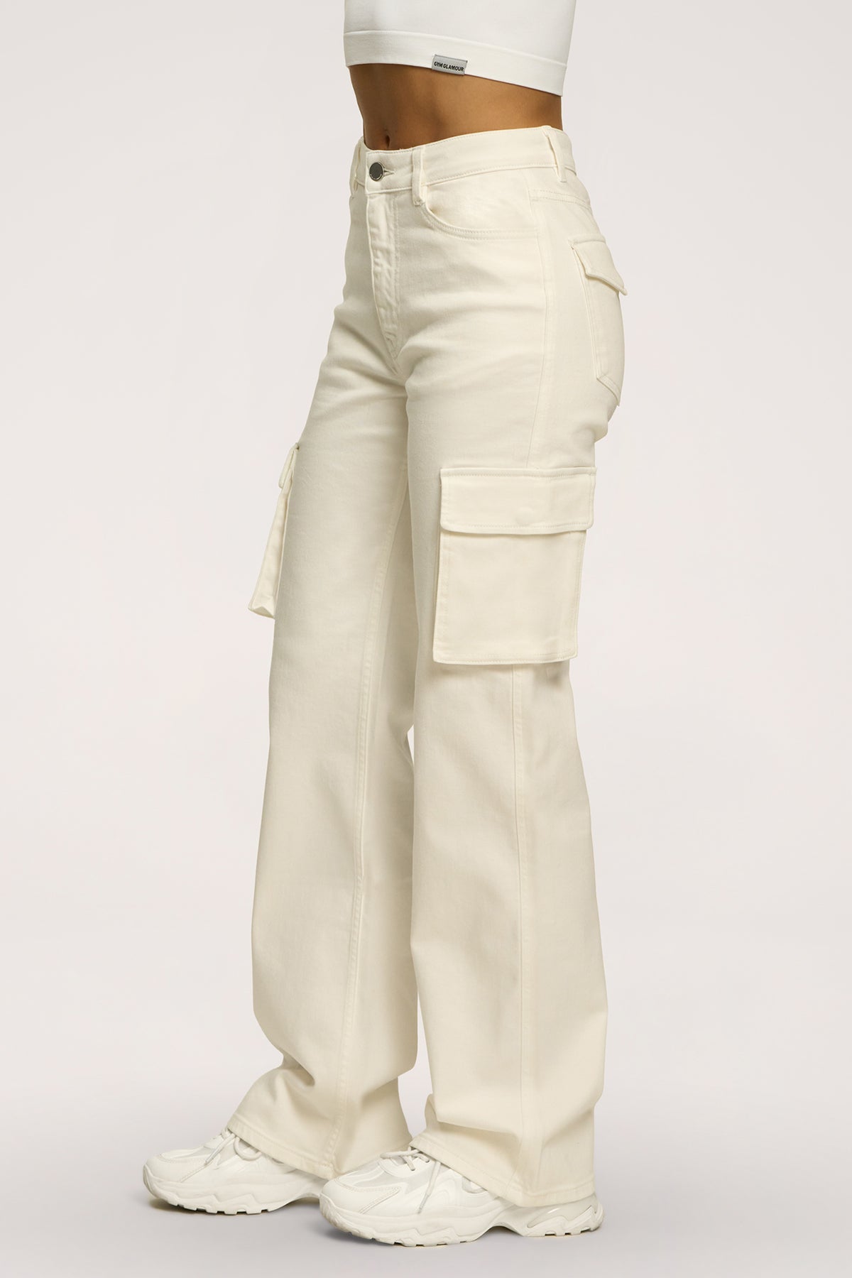 Džíny cargo off white