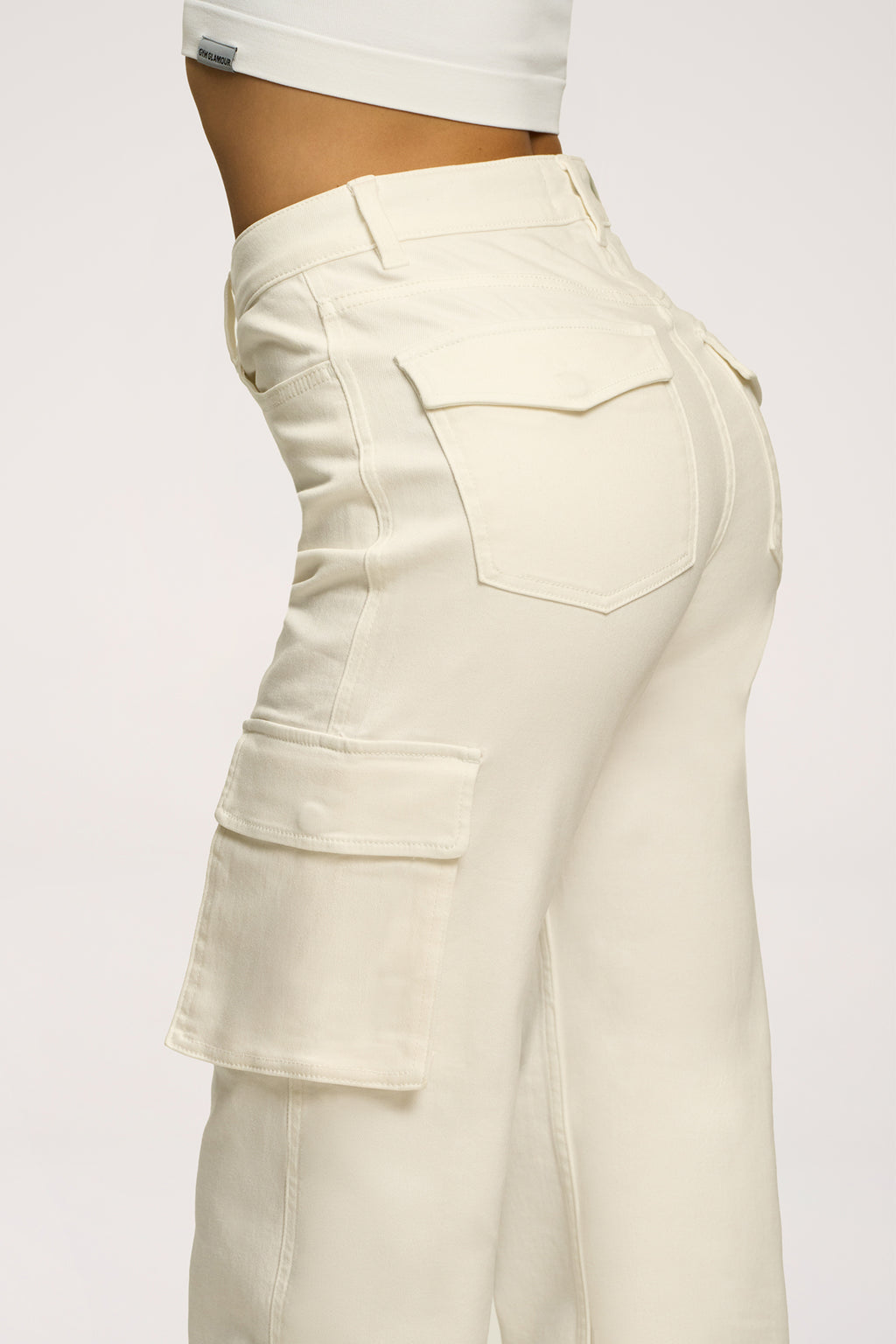 Džíny cargo off white