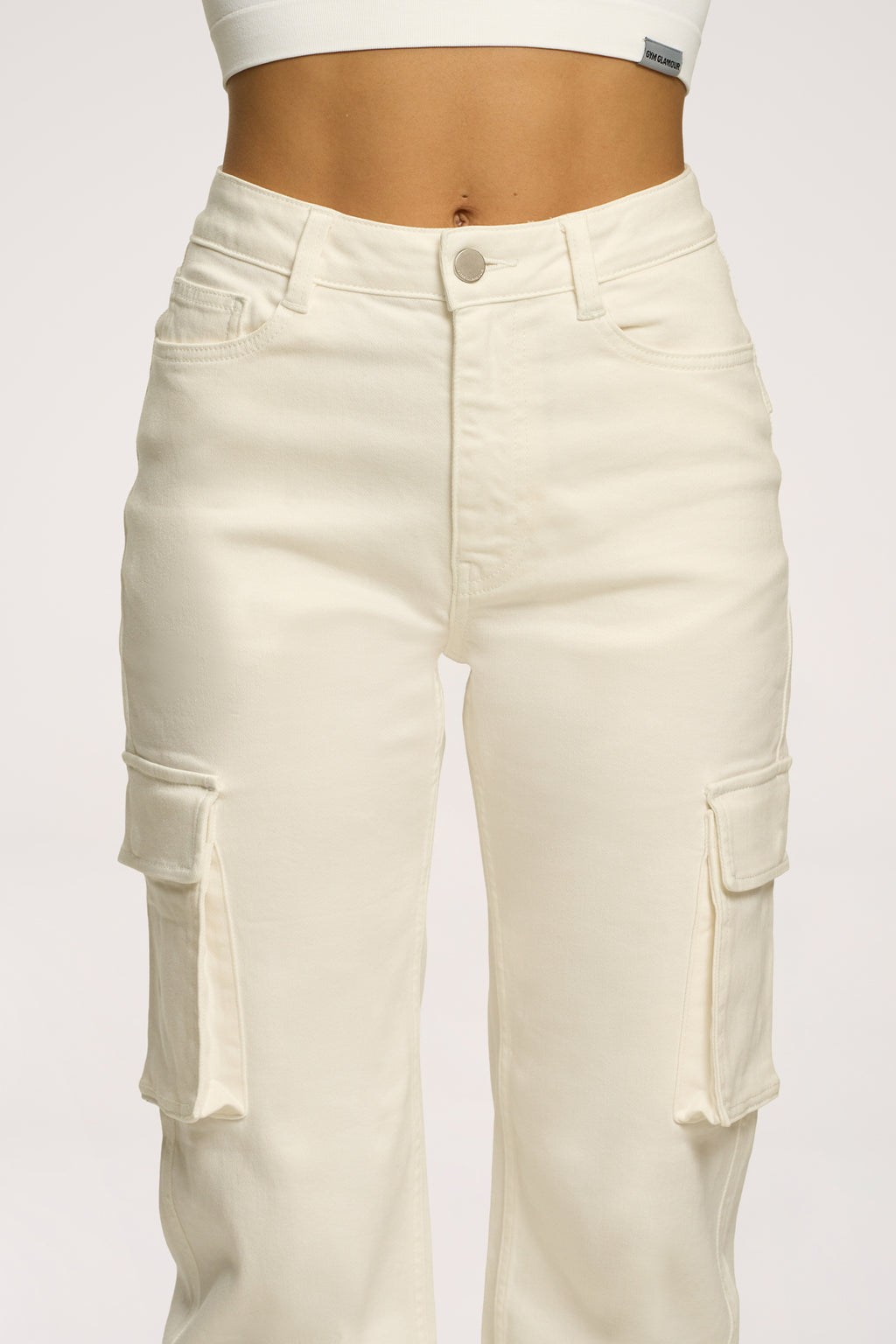 Džíny cargo off white