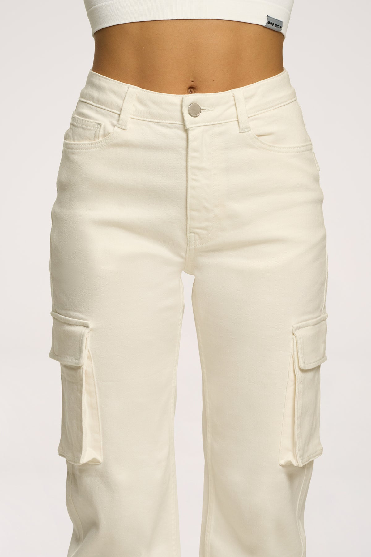 Džíny cargo off white
