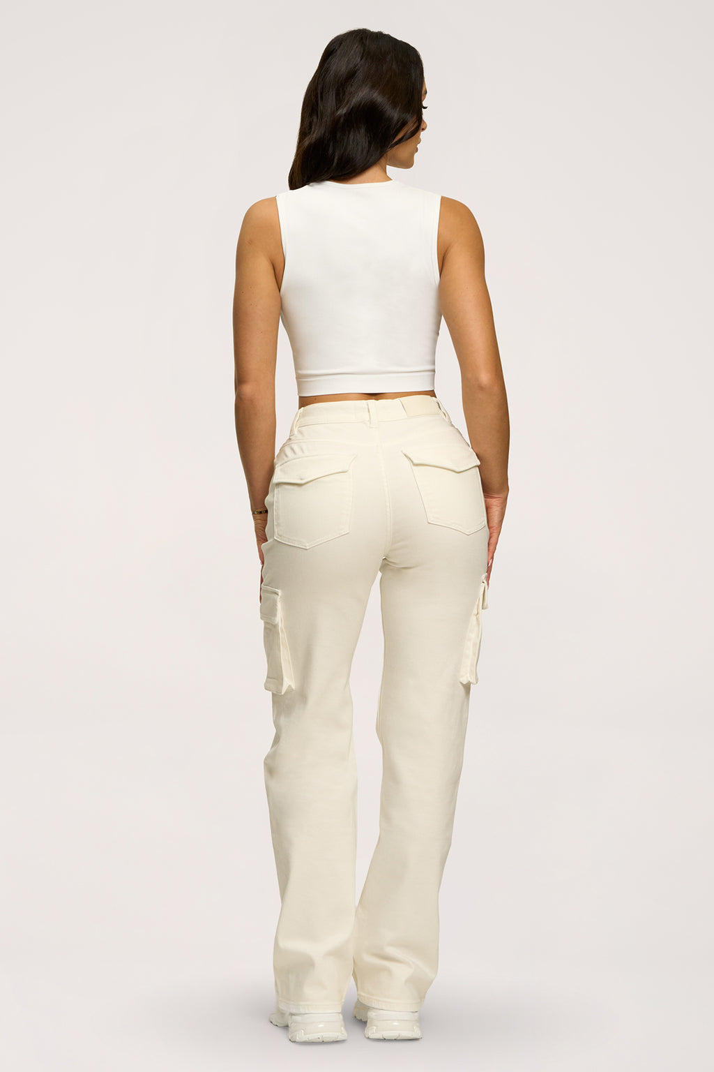Džíny cargo off white