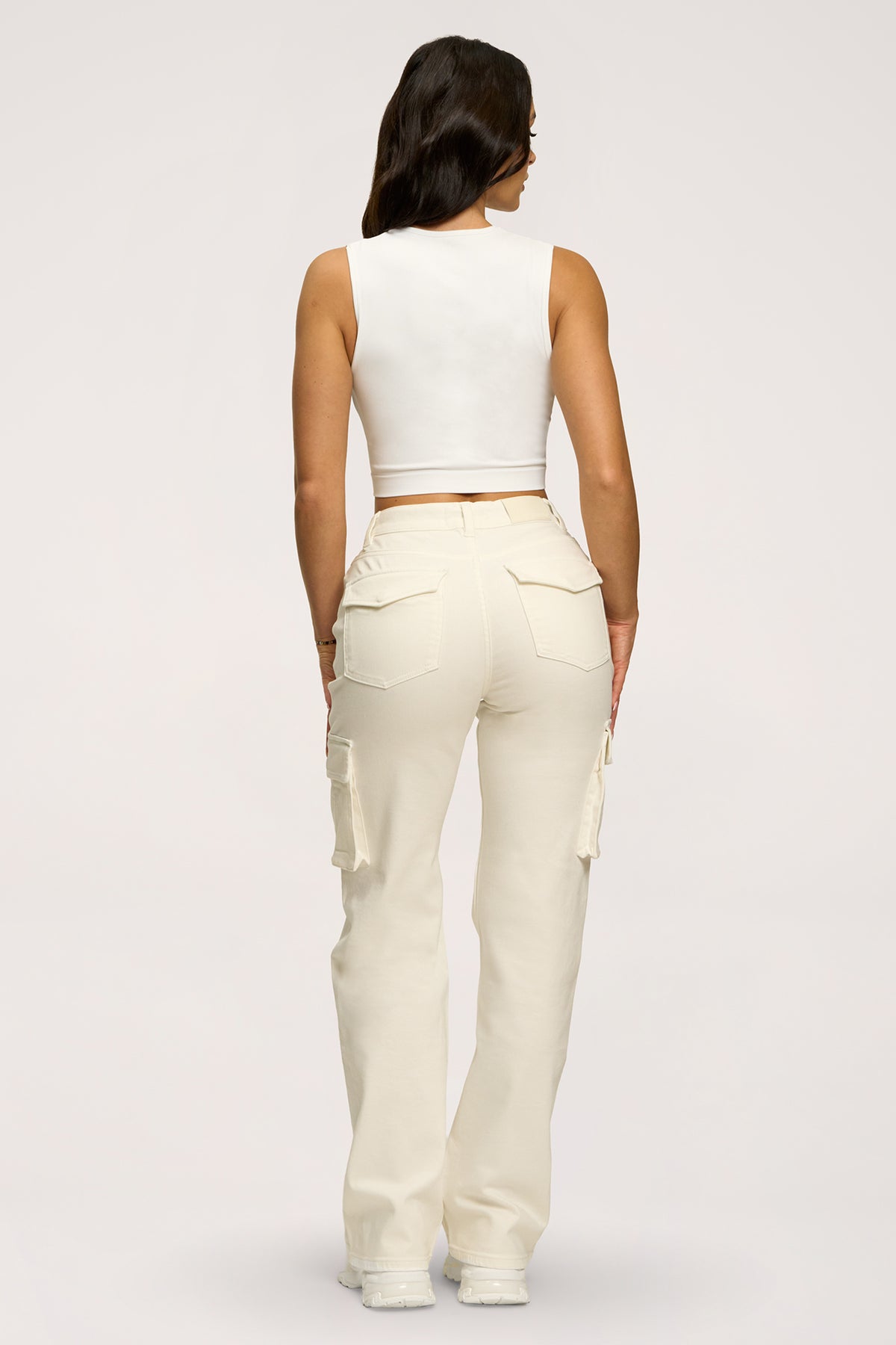 Džíny cargo off white