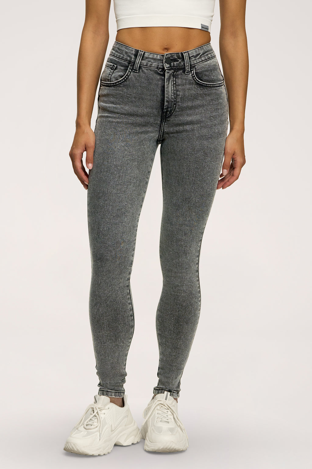 Džíny skinny perfect slim light grey