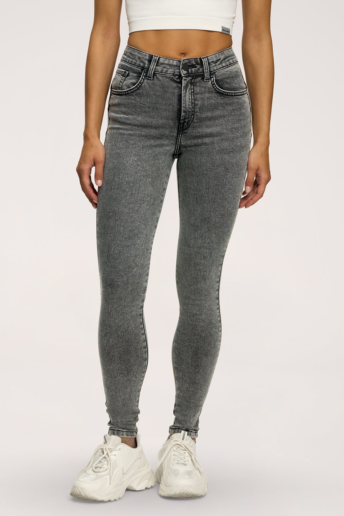 Džíny skinny perfect slim light grey