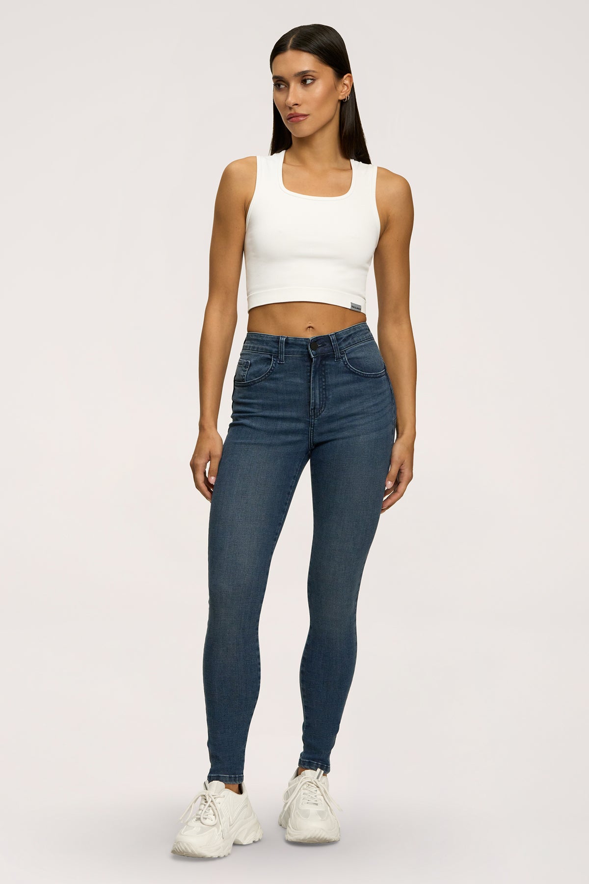 Džíny skinny perfect slim navy blue