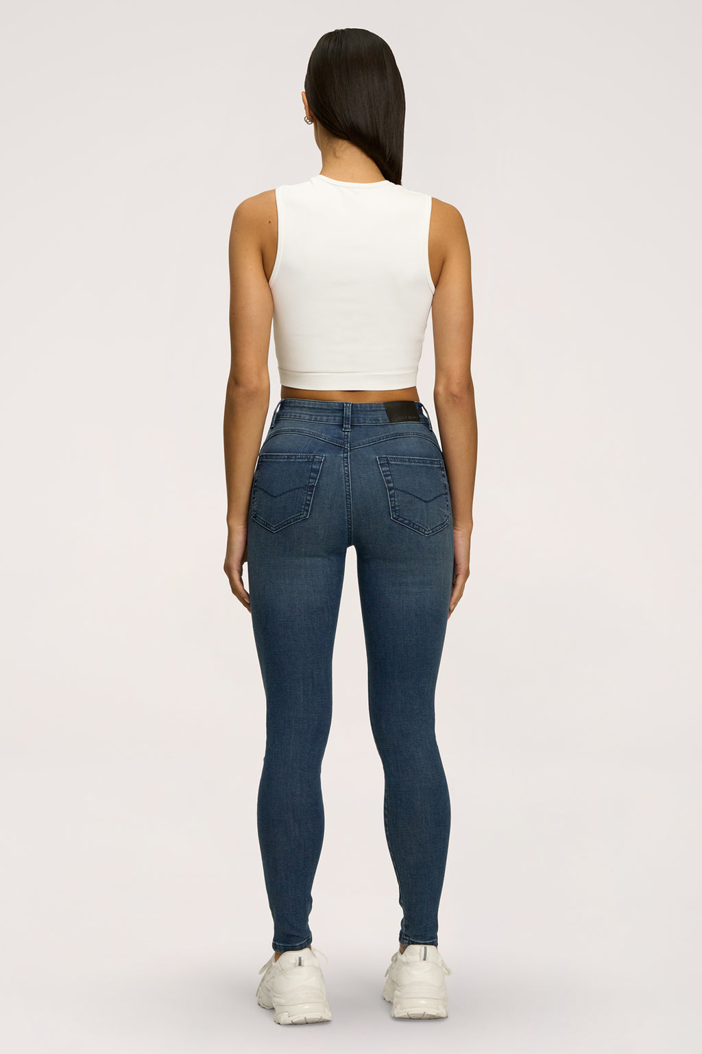 Džíny skinny perfect slim navy blue