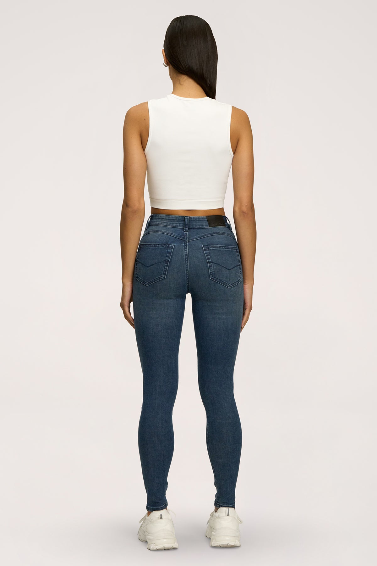 Džíny skinny perfect slim navy blue