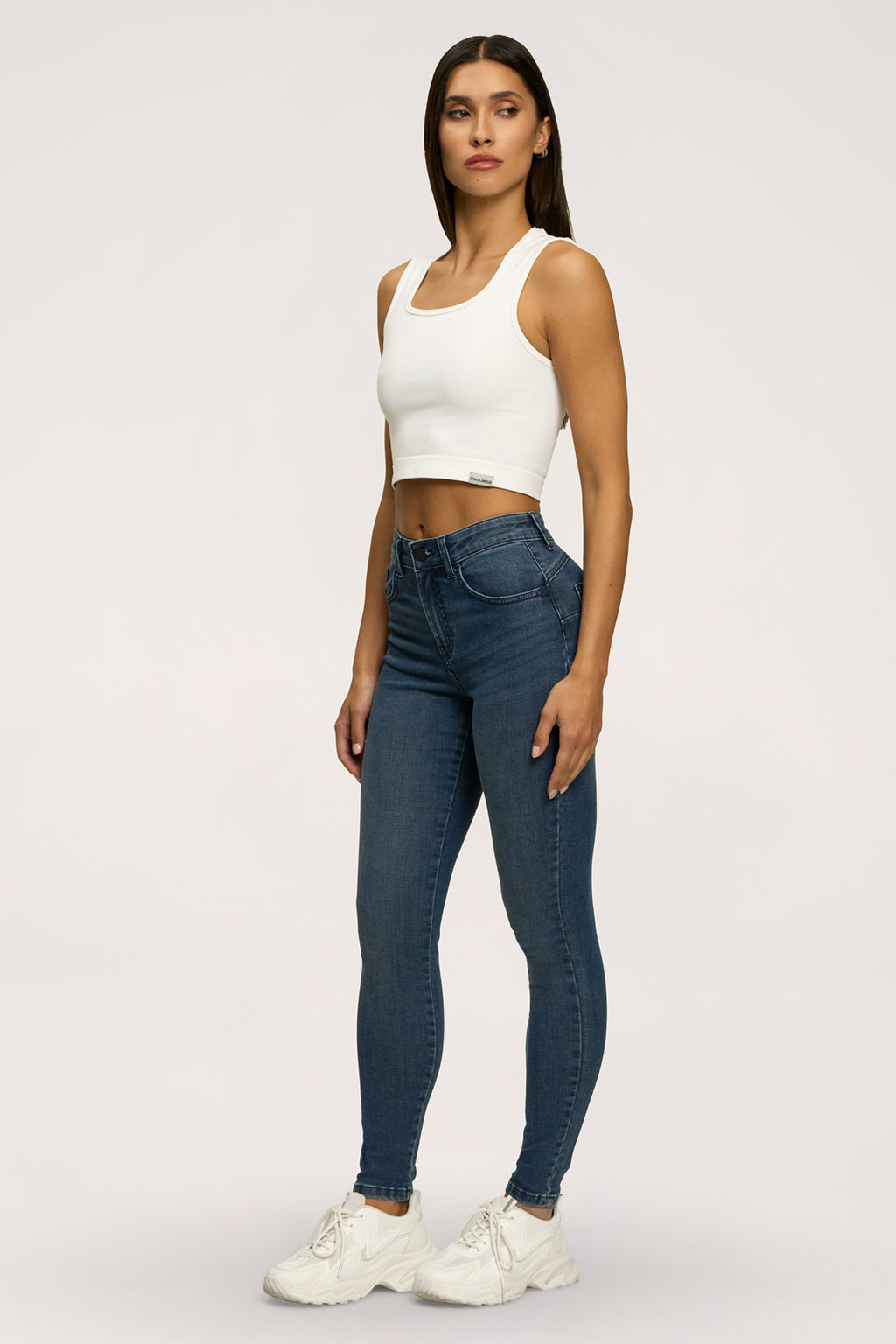 Džíny skinny perfect slim navy blue