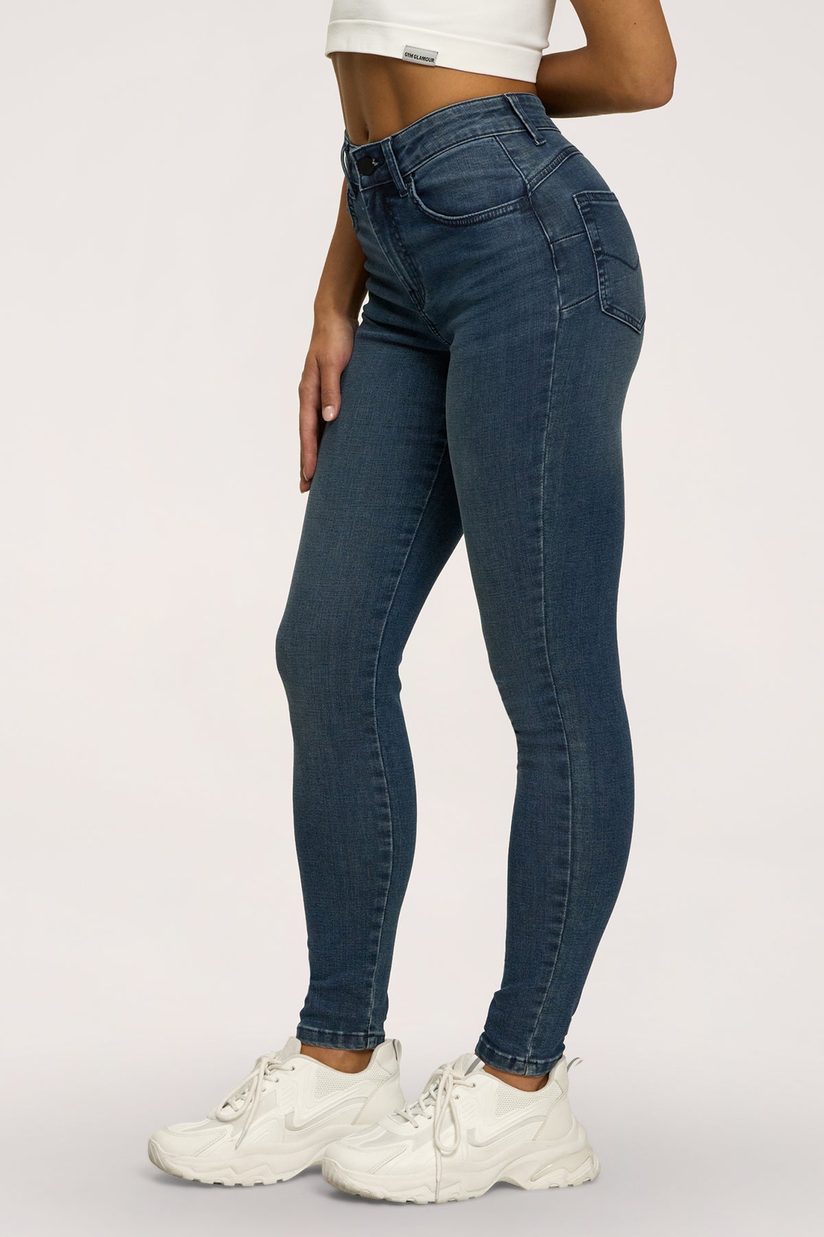 Džíny skinny perfect slim navy blue