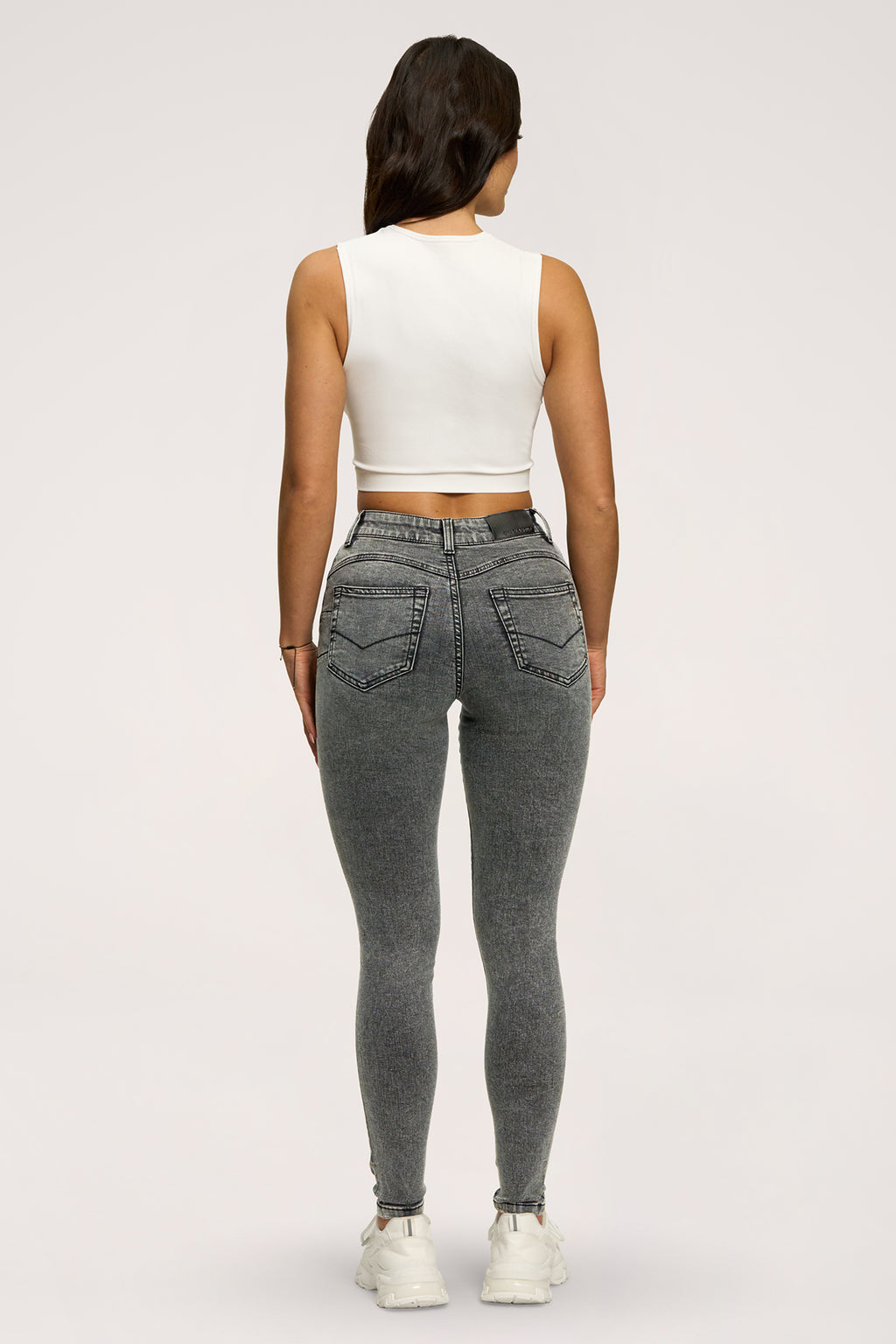 Džíny skinny perfect slim light grey