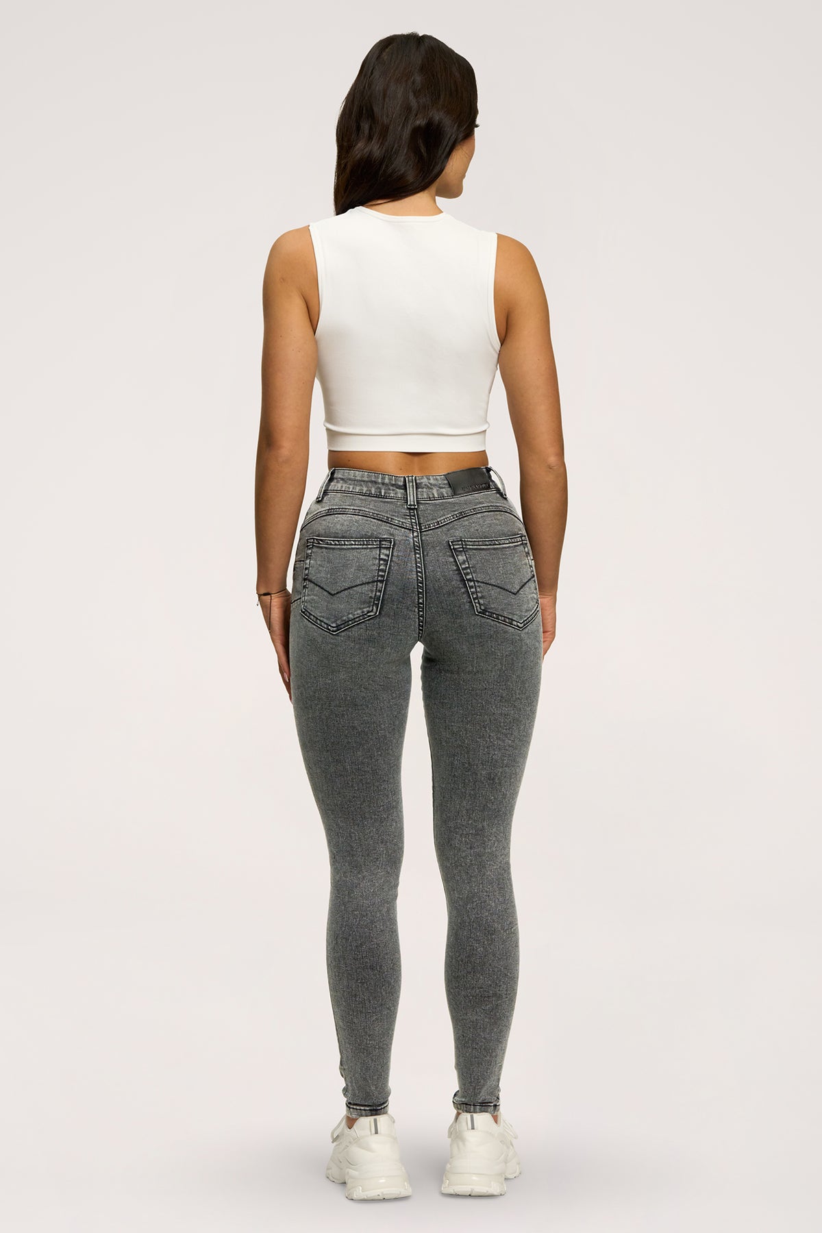 Džíny skinny perfect slim light grey