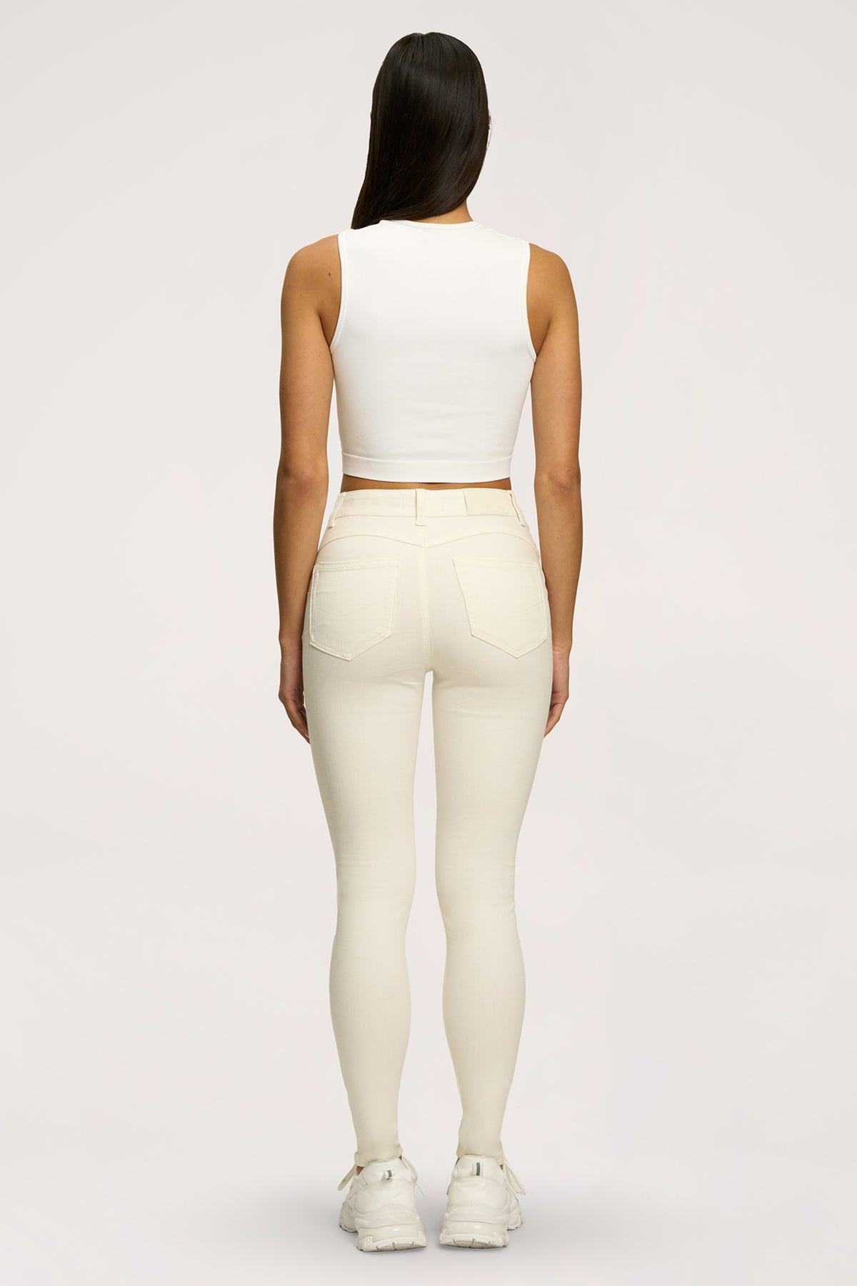 Džíny skinny perfect slim off white