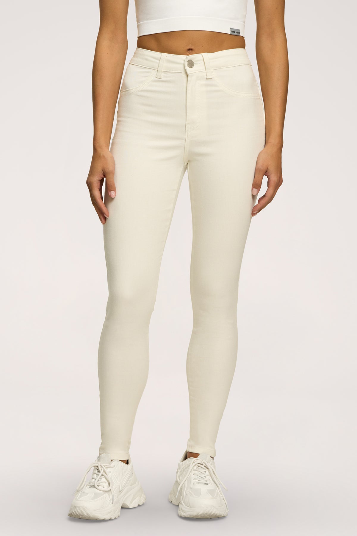 Džíny skinny perfect slim off white