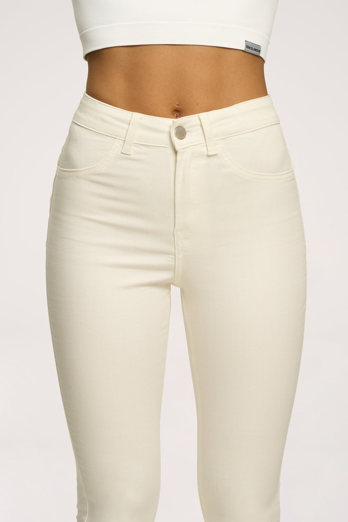 Džíny skinny perfect slim off white
