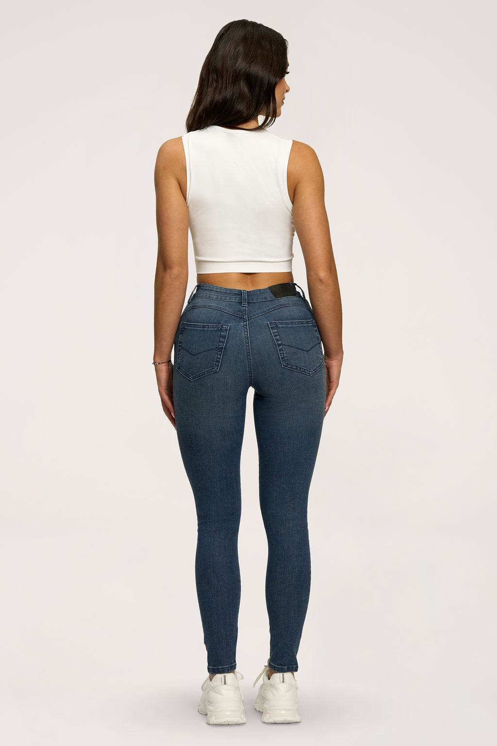 Džíny skinny perfect slim navy blue