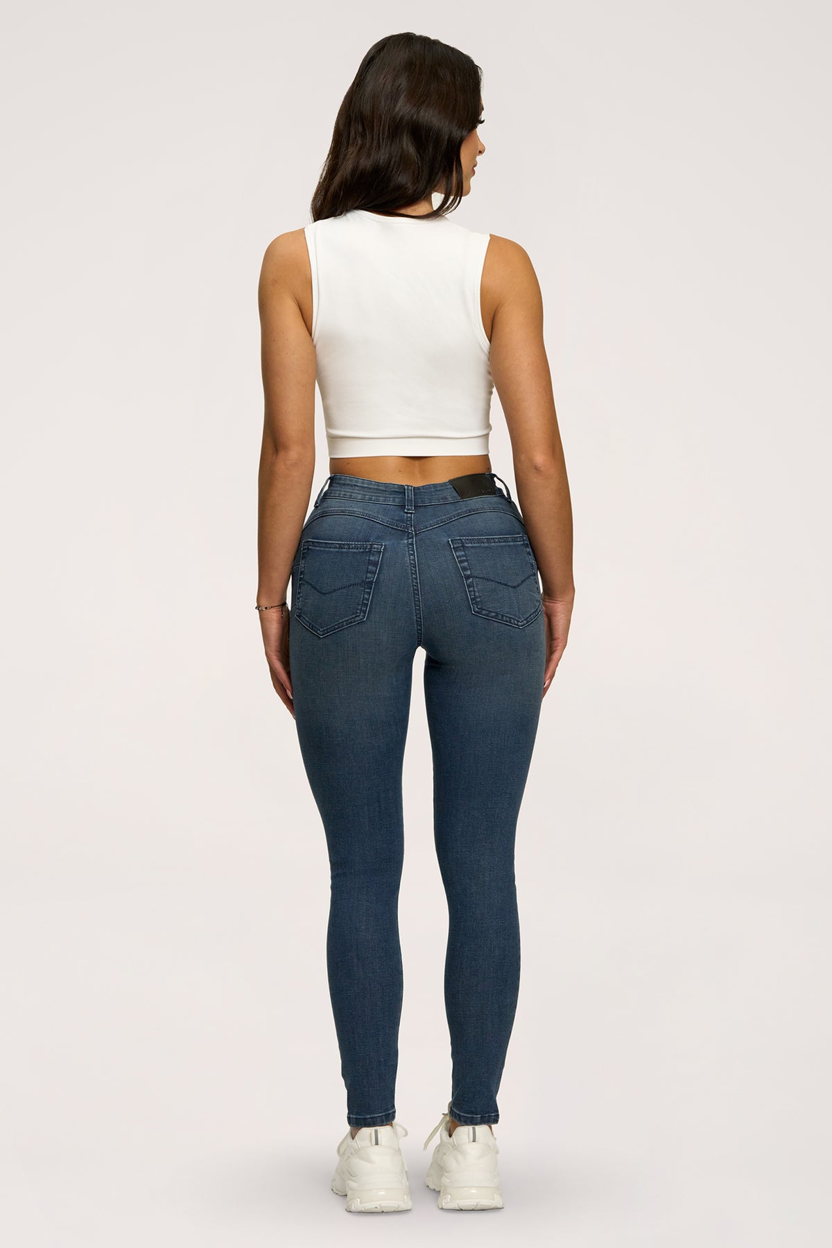Džíny skinny perfect slim navy blue