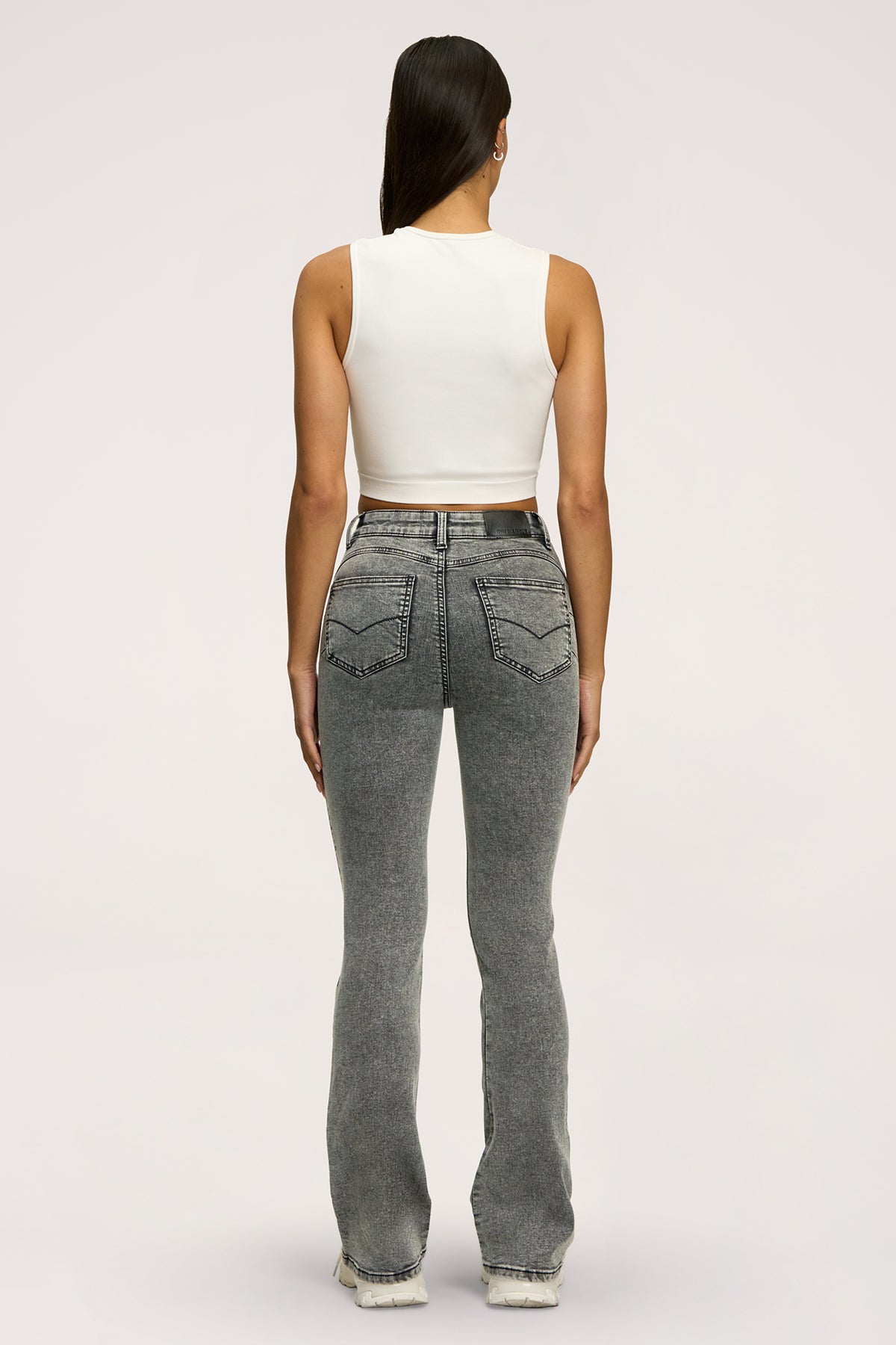 Džíny zvony perfect slim light grey