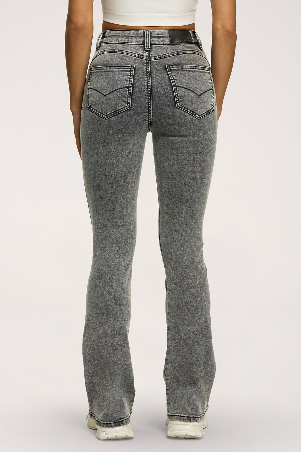 Džíny zvony perfect slim light grey