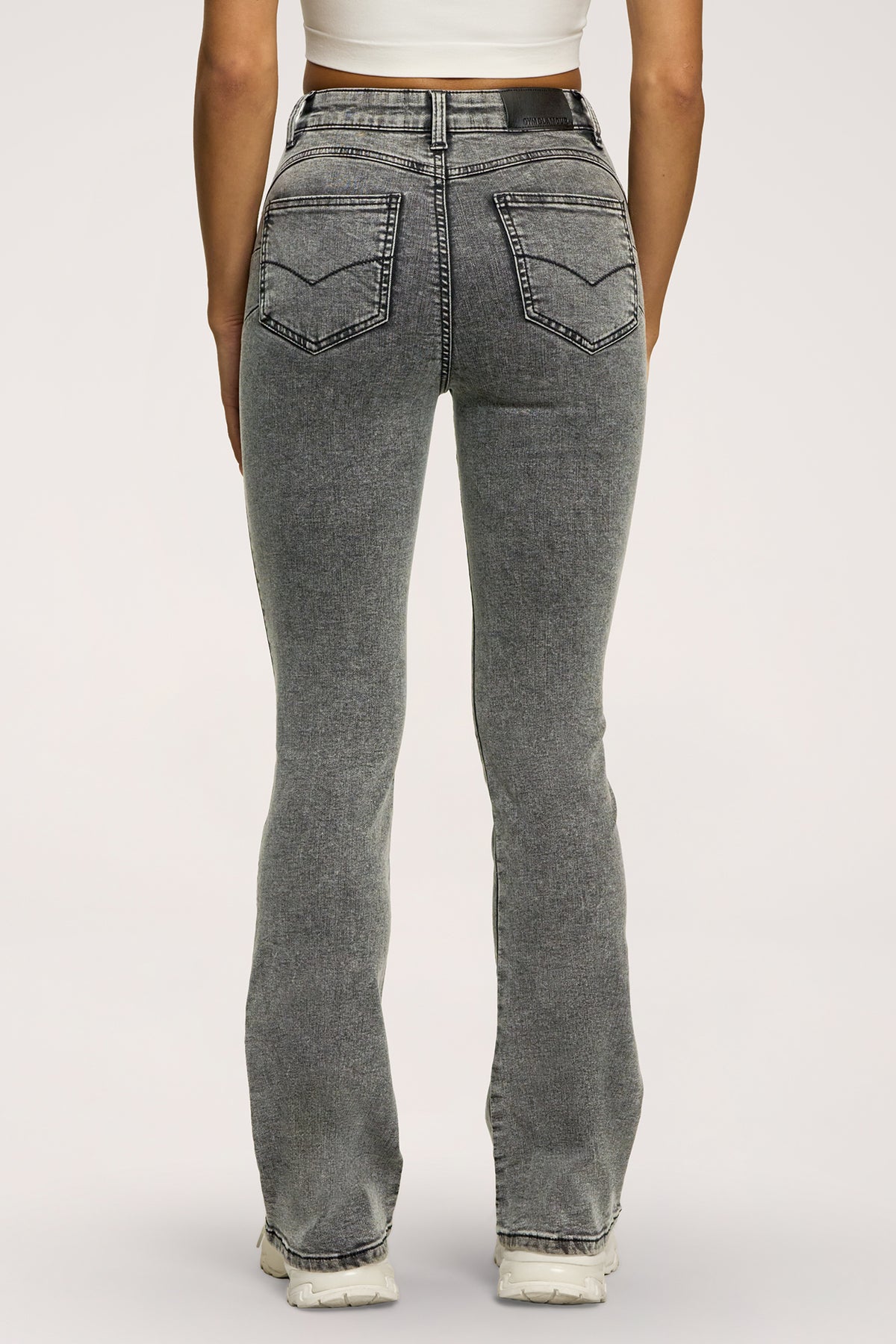 Džíny zvony perfect slim light grey