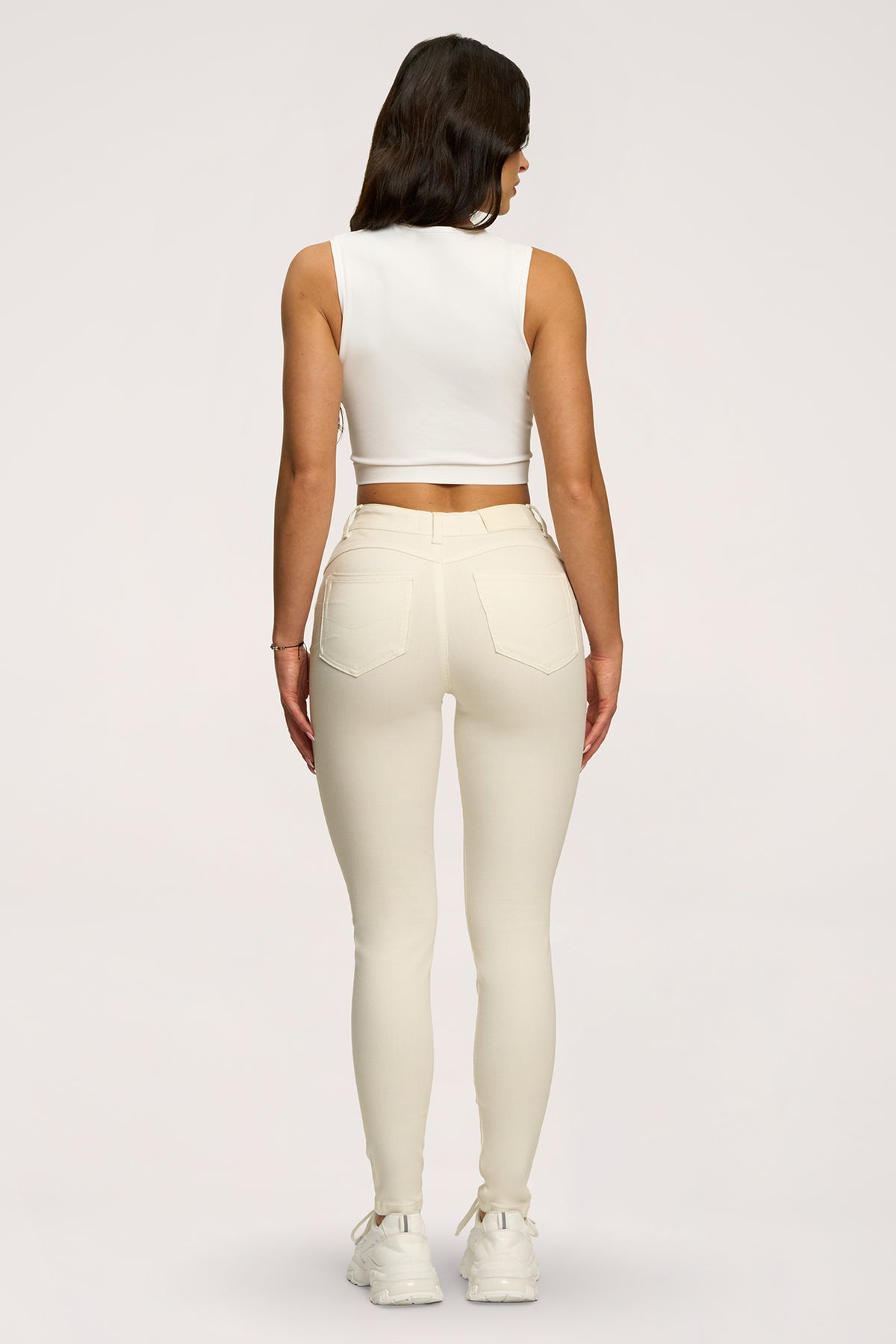 Džíny skinny perfect slim off white
