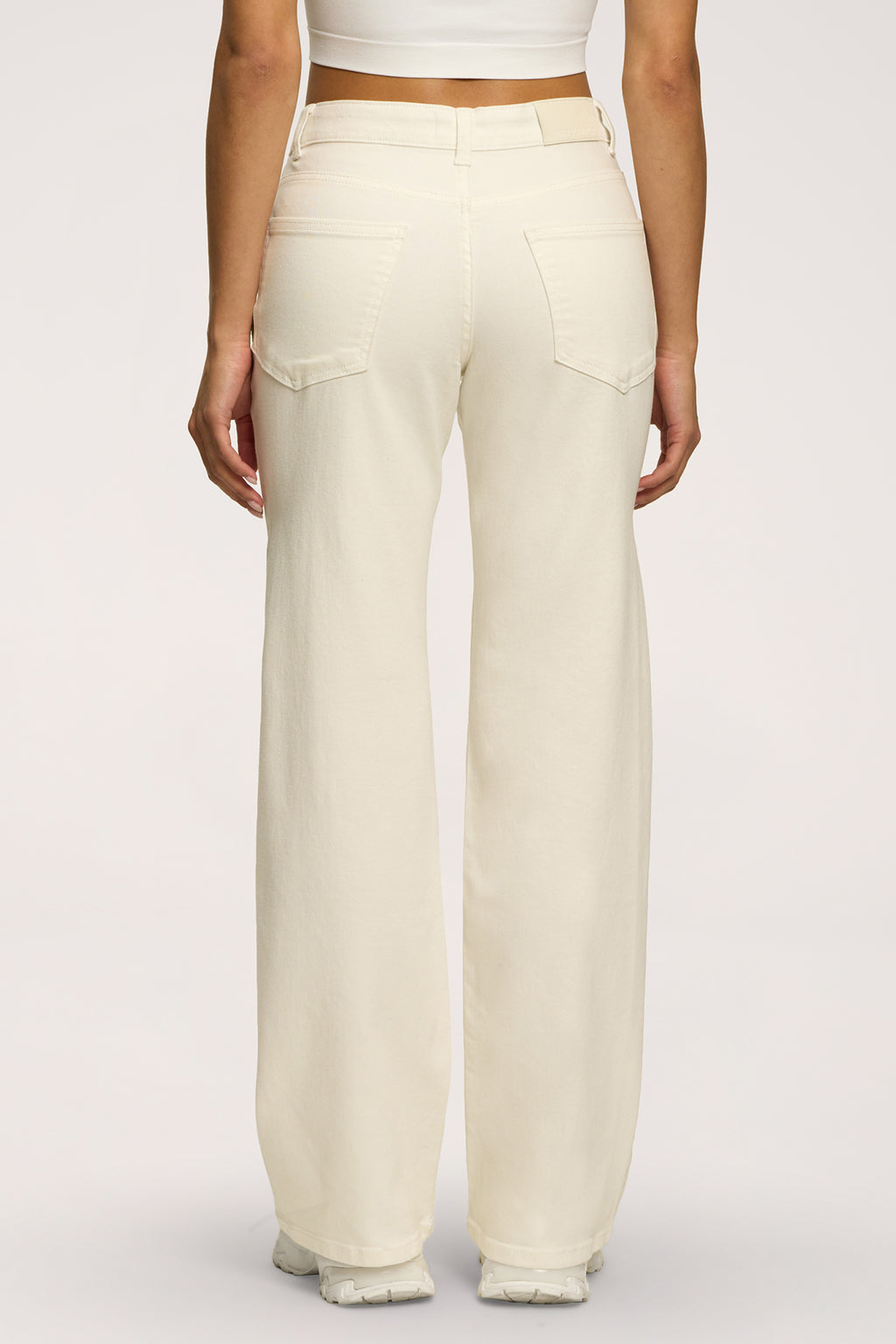 Džíny s nízkým pasem off white