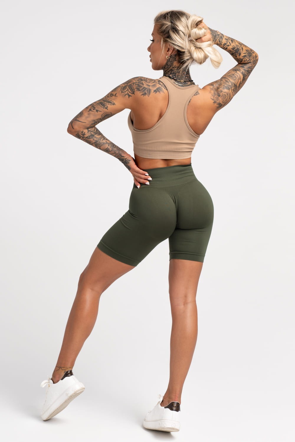 Spodenki flexible khaki