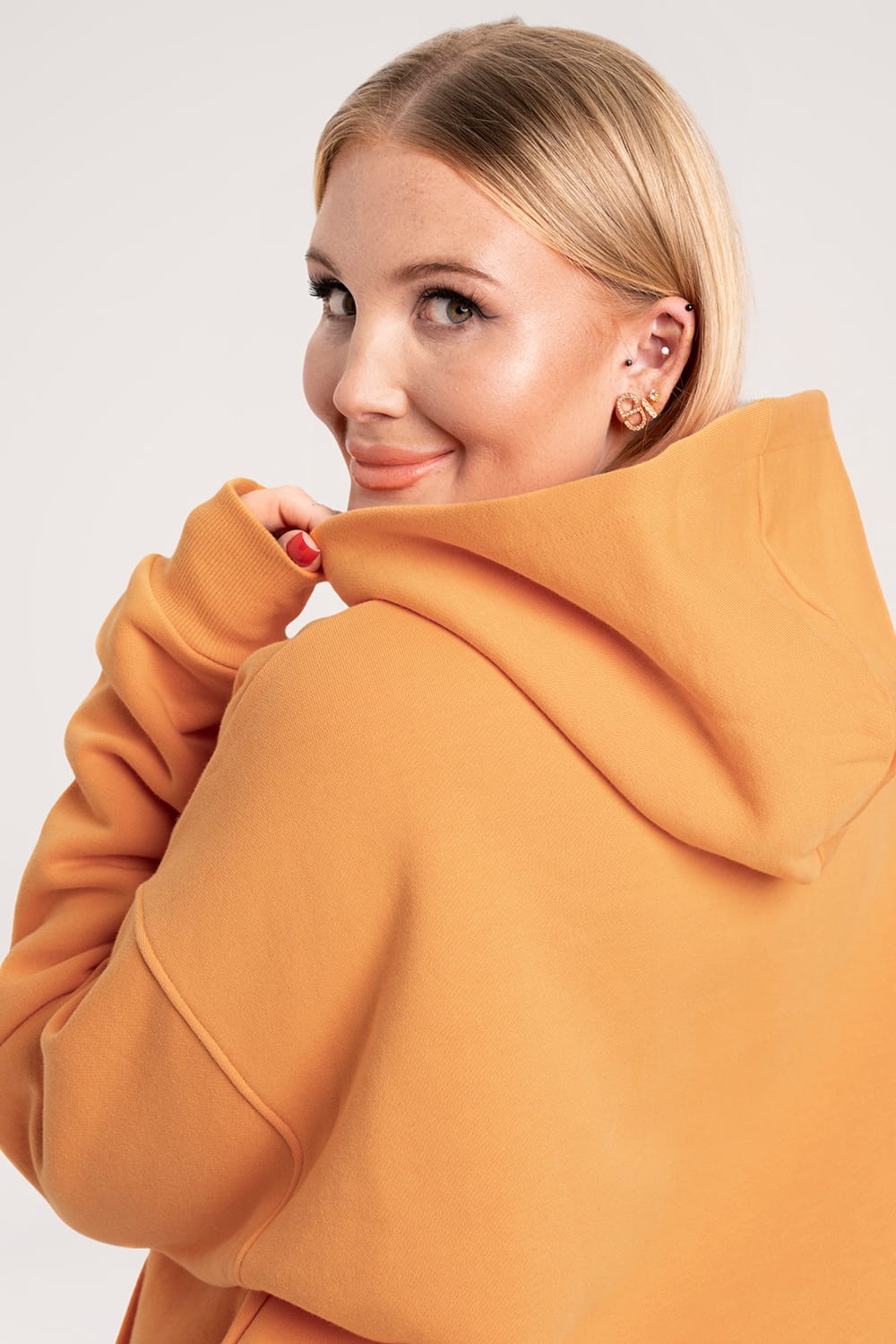 Bluza college tangerine