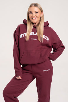 Mikina college ruby