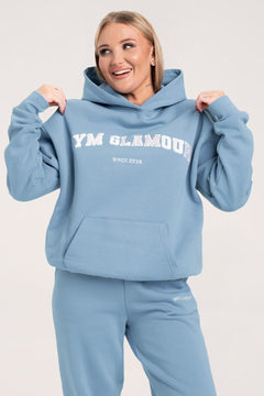 Mikina college sky blue