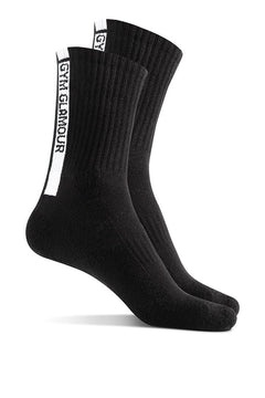 Dlouhé ponožky STRIPE černé - 2-pack - vel. 37-40