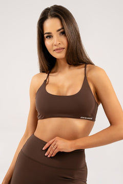 Podprsenka open back chocolate