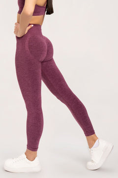 Legíny seamless push up cherry