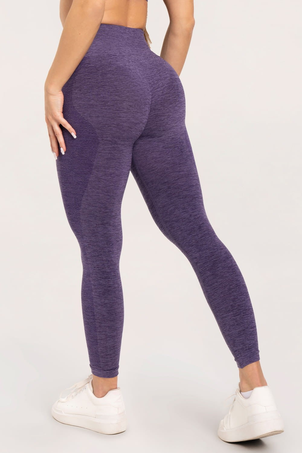 Leginsy seamless plum