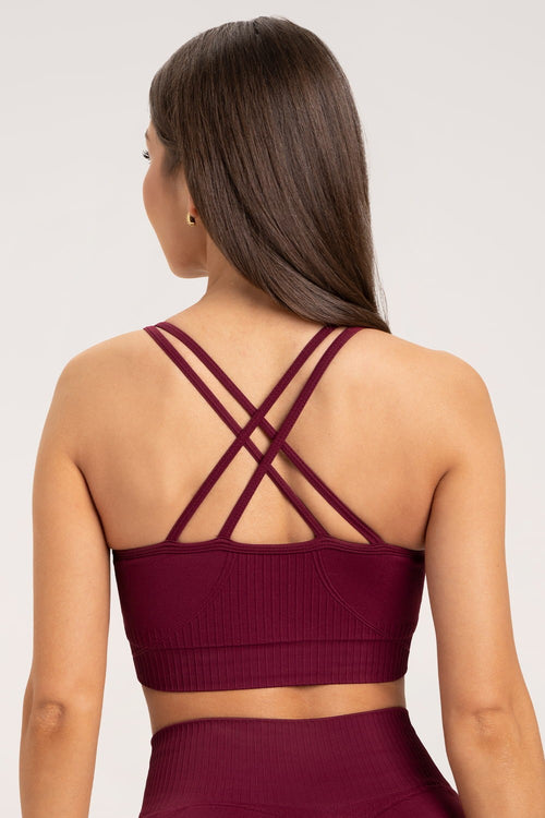 Biustonosz push up 2.0 merlot
