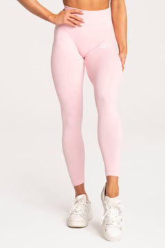 Legíny basic scrunch pink