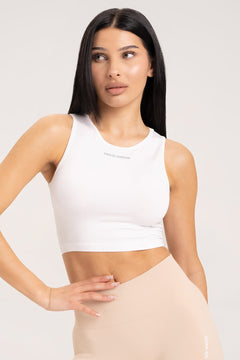 Zavazovací top white