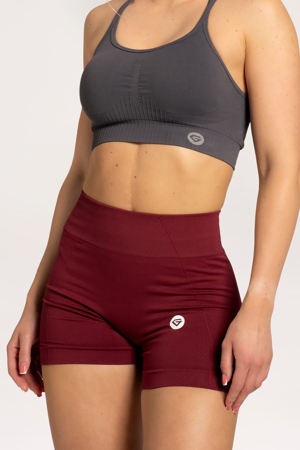 Spodenki basic burgundy